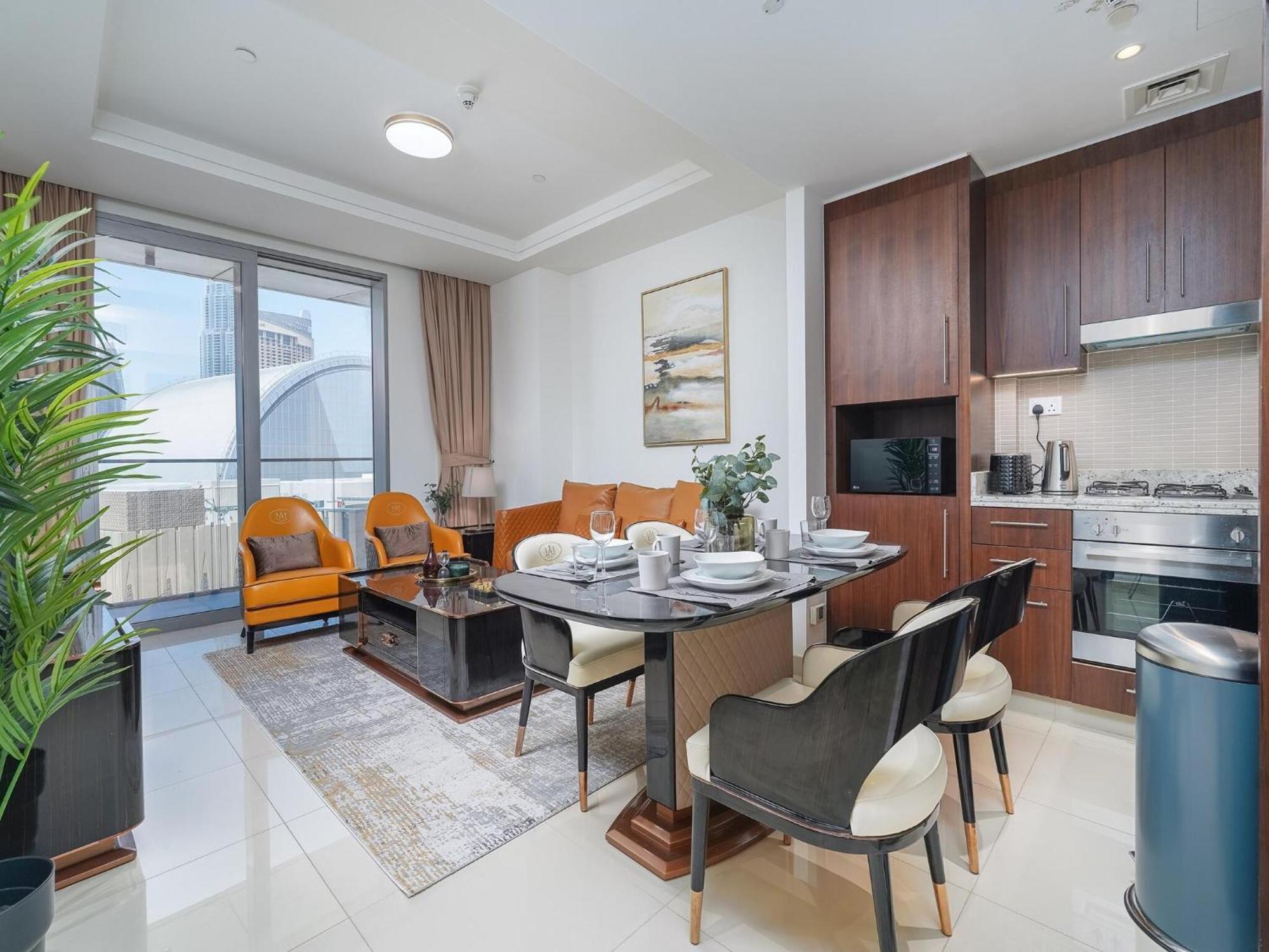 Luxurious Stylish Apartments Across Dubai Mall Burj Khalifa City Views Buitenkant foto